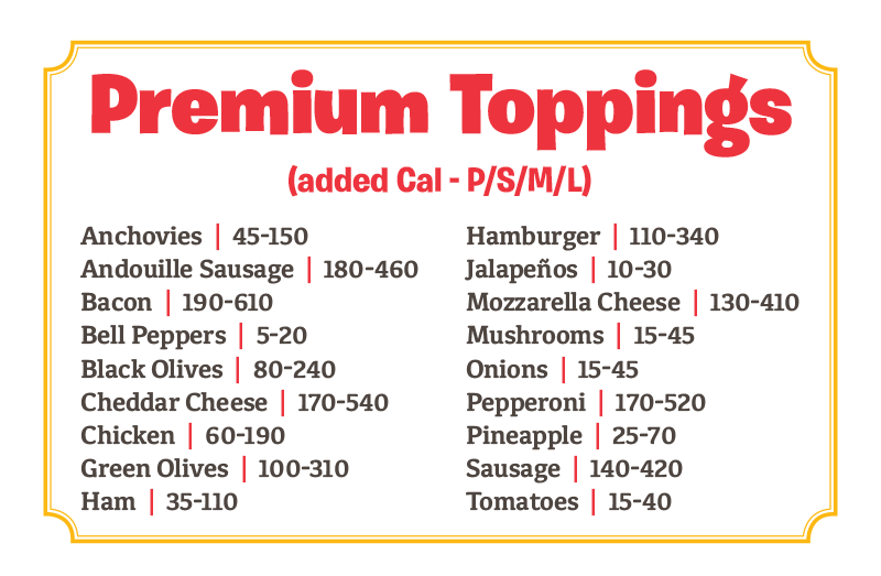 Premium Toppings